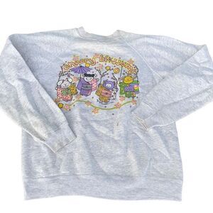 VTG 1993 Hawaiian Cherry Blossom Festival Sweatshirt Gray Large